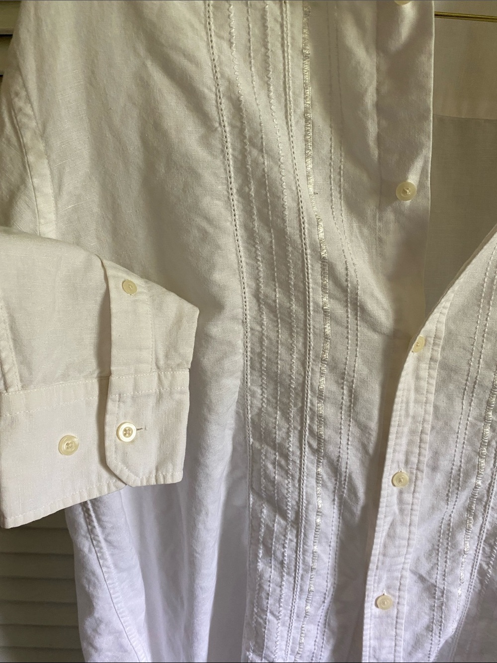 Final Discount Oversized linen dress shirt - Picture 4 of 7